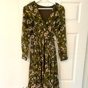 Madewell long sleeve maxi dress